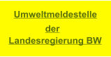 Umweltmeldestelle der Landesregierung BW